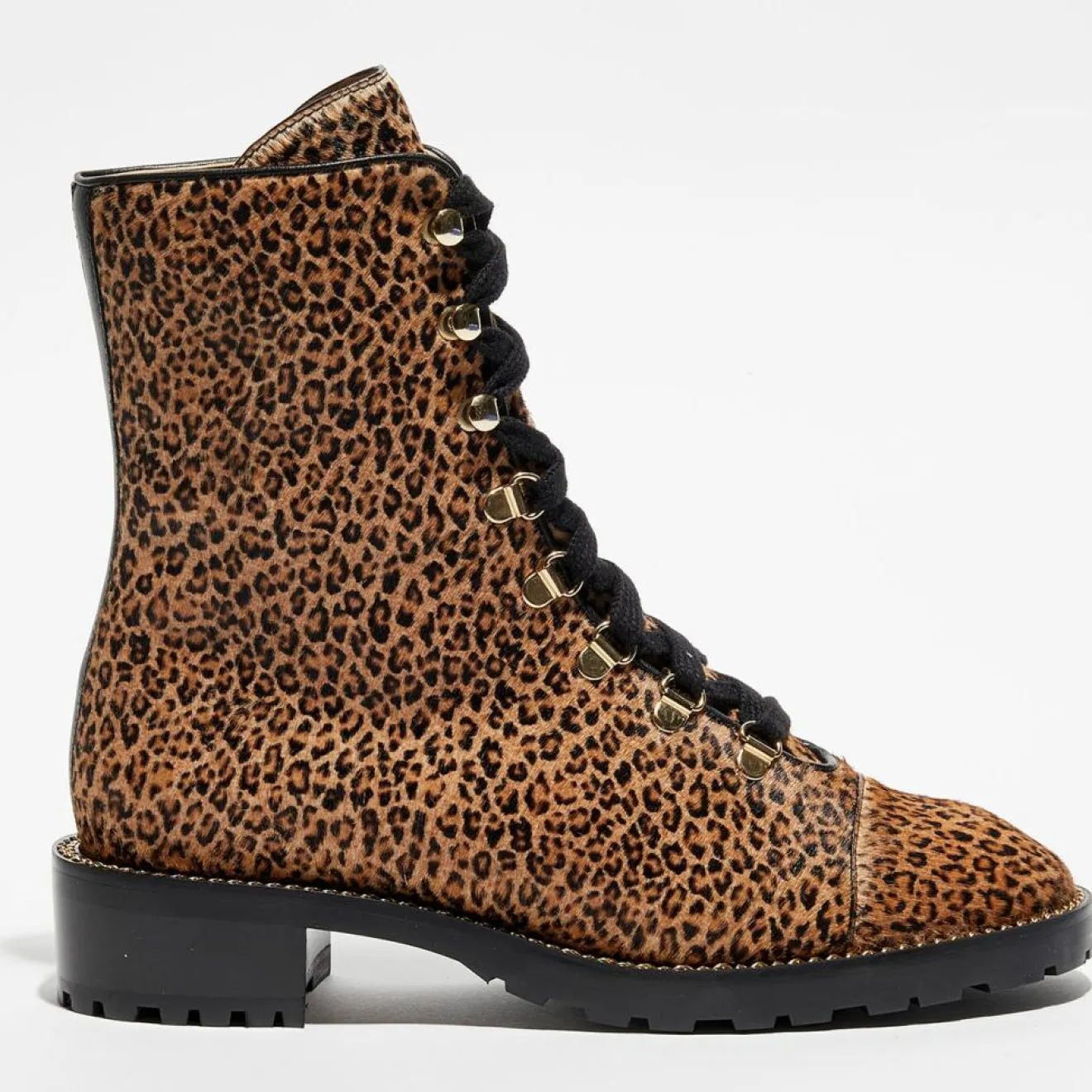 Discount Stuart Weitzman Boots en Cuir façon pony Kolbie marron