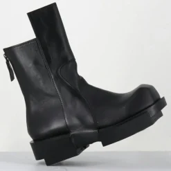 Femme SDM Boots en Cuir gura noires
