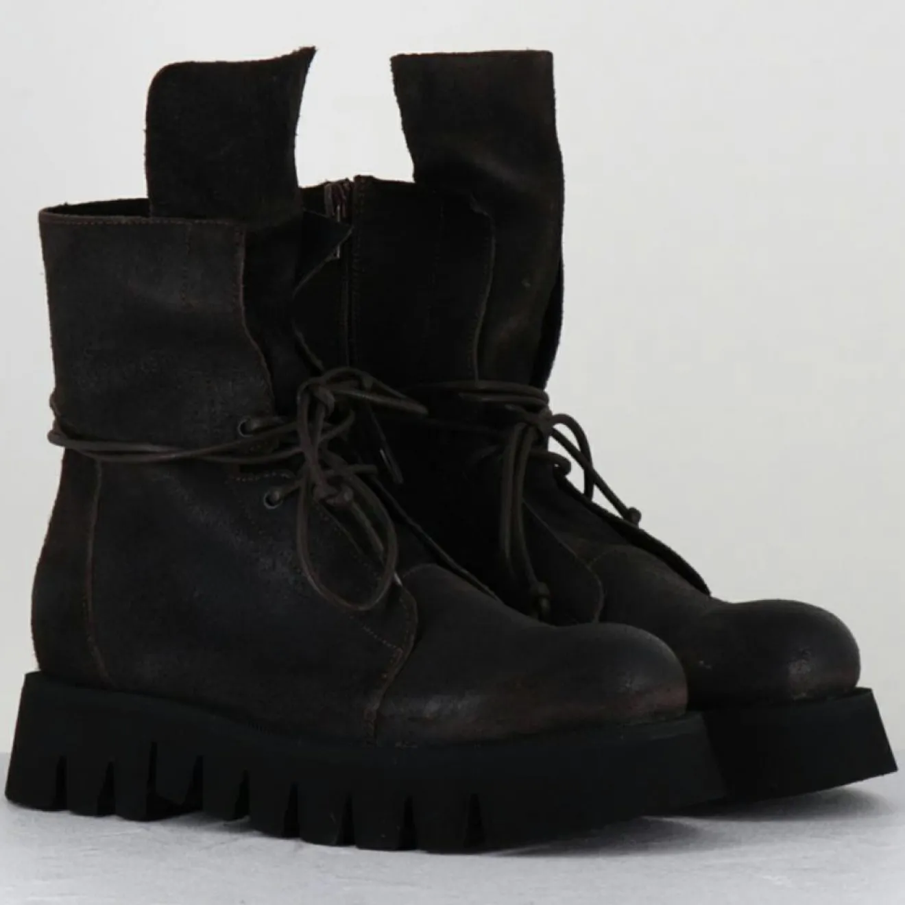 Sale Garrice Lab Boots en Cuir hoto moka