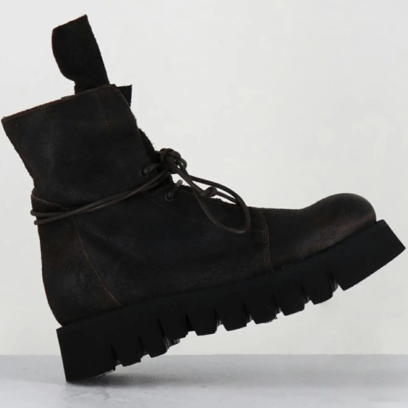 Sale Garrice Lab Boots en Cuir hoto moka