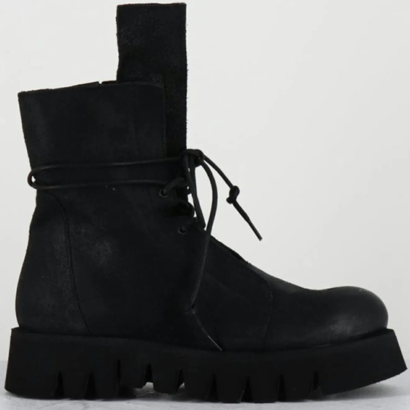 New Garrice Lab Boots en Cuir hoto noires