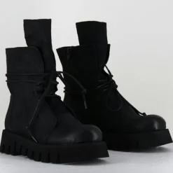 New Garrice Lab Boots en Cuir hoto noires