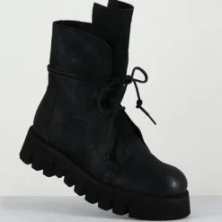 New Garrice Lab Boots en Cuir hoto noires
