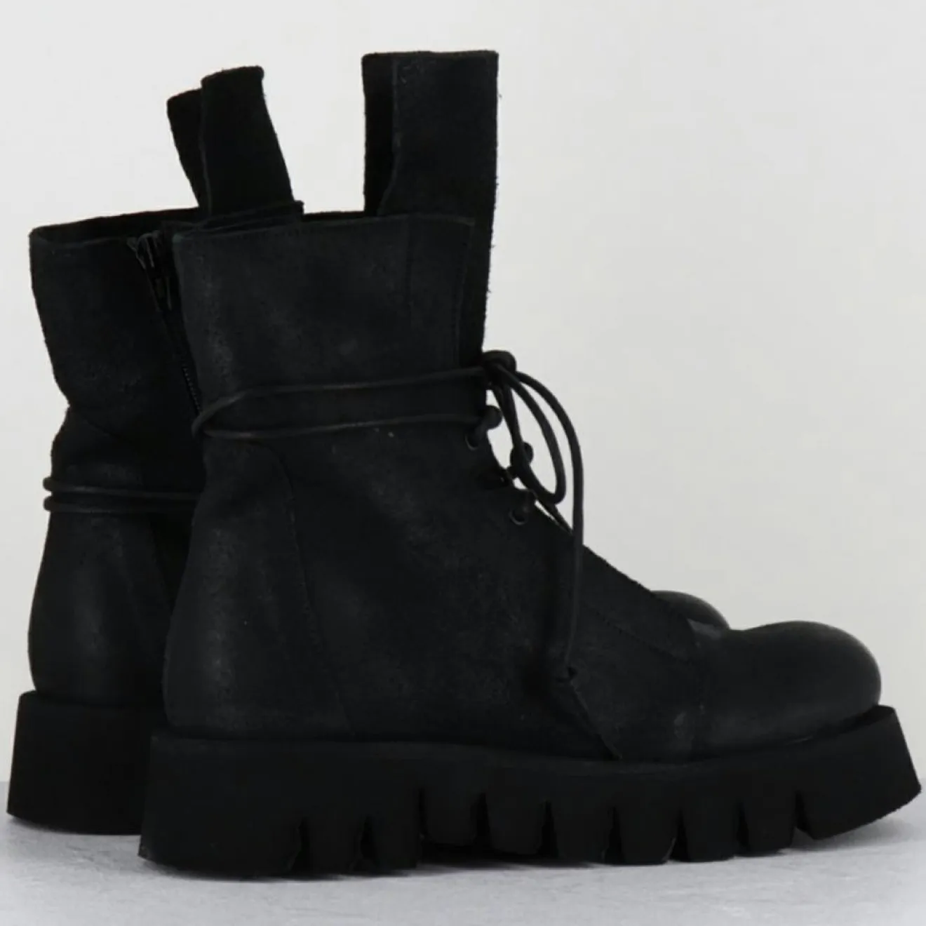 New Garrice Lab Boots en Cuir hoto noires