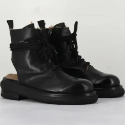 Outlet Garrice Lab Boots en Cuir Hug noires