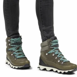 Femme Sorel Boots en Cuir imperméables Kinetic™ Conquest vertes