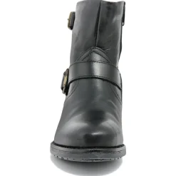 Femme Lab78 Boots en Cuir Jessica noires