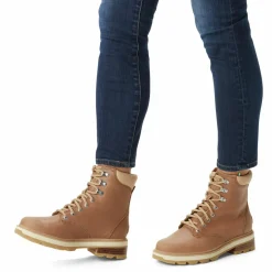 Femme Sorel Boots en Cuir Lennox cognac