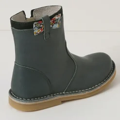 Enfant Cyrillus Boots en Cuir Liberty vert foncé