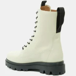 Femme Flattered Boots en Cuir Lovi écrues