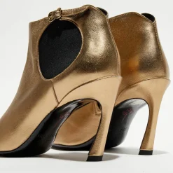 Free Lance Boots en Cuir Lune dorées - Talon 8.5 cm