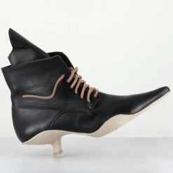 Femme SDM Boots en Cuir mina noires