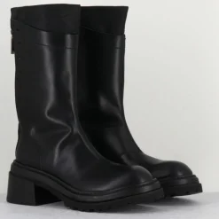 Femme Lemargo Boots en Cuir noires - Talon 5 cm