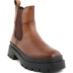 Femme Lab78 Boots en Cuir Olivia cognac