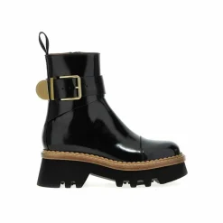 Femme Chloé Boots en cuir Owena noires