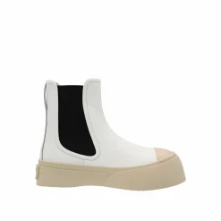 Femme Marni Boots en cuir Pablo blanches