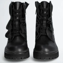 Discount Liu-Jo Boots en Cuir Pink noires