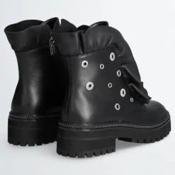 Discount Liu-Jo Boots en Cuir Pink noires