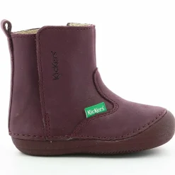Sale Kickers Boots en Cuir Socool violet foncé
