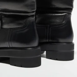 Stuart Weitzman Boots en Cuir Tyler Ultralift noires - Talon 5 cm