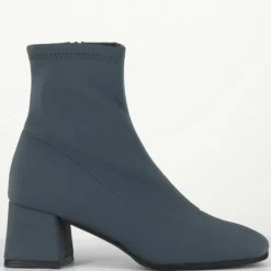 New Garrice Boots en Cuir vare grises - Talon : 6cm