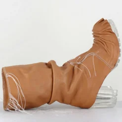 Femme SDM Boots en Cuir vlad camel