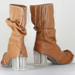 Femme SDM Boots en Cuir vlad camel