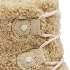 Femme Sorel Boots en fausse fourrure doublure polaire Explorer II beiges