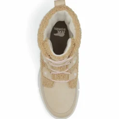Femme Sorel Boots en fausse fourrure doublure polaire Explorer II beiges