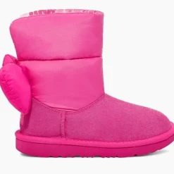 Outlet Ugg Boots en Velours de Cuir & Nylon Bailey Bow Maxi rose