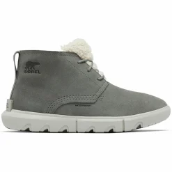 Femme Sorel Boots en Velours de Cuir Explorer Next grises