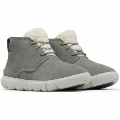 Femme Sorel Boots en Velours de Cuir Explorer Next grises