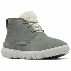 Femme Sorel Boots en Velours de Cuir Explorer Next grises