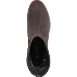 Femme Lab78 Boots en Velours de Cuir Camilla kaki