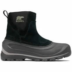 Homme Sorel Boots en Velours de Cuir Buxton noir/gris