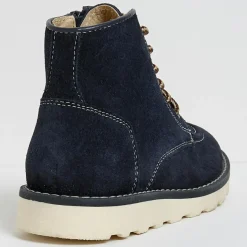 Enfant Cyrillus Boots en Velours de Cuir bleu nuit