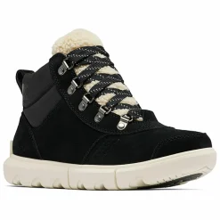 Outlet Sorel Boots en Velours de Cuir Explorer Next noires