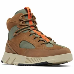 Sorel Boots en Velours de Cuir Mac Hill cognac/gris