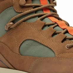 Sorel Boots en Velours de Cuir Mac Hill cognac/gris