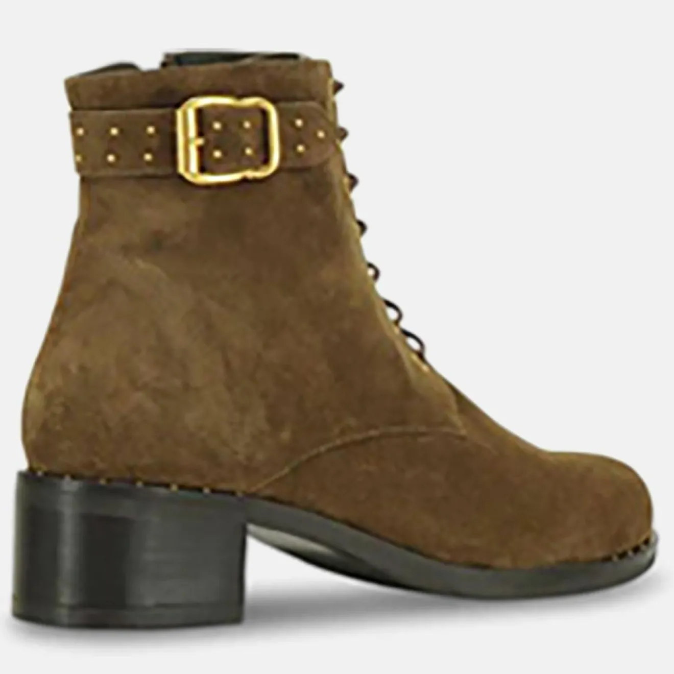 Best Minelli Boots en Velours de Cuir Julie marron