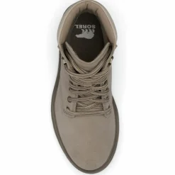 New Sorel Boots en Velours de Cuir Lennox taupe