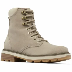 New Sorel Boots en Velours de Cuir Lennox taupe