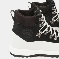 Femme Diemme Boots en Velours de Cuir Roccia noir/blanc