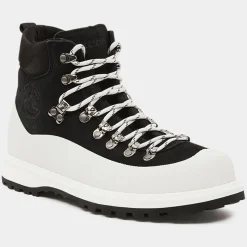 Femme Diemme Boots en Velours de Cuir Roccia noir/blanc
