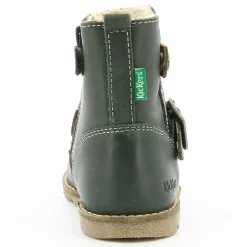Enfant Kickers Boots fourrées en Cuir Nonoboot kaki