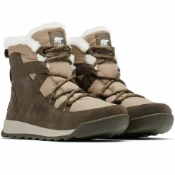 Outlet Sorel Boots fourrées en Velours de Cuir & Textile imperméables Whitney™ II Flurry marron