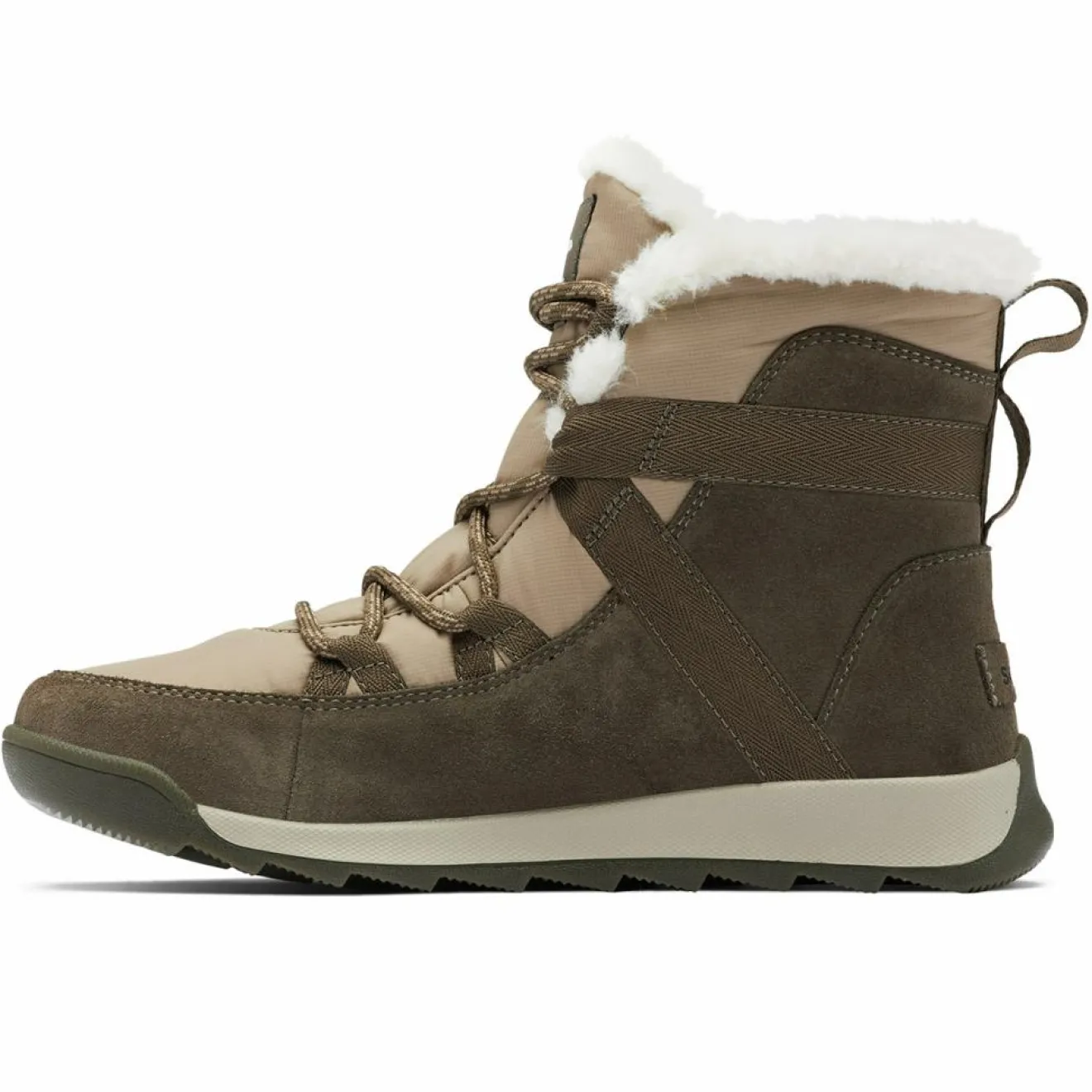 Outlet Sorel Boots fourrées en Velours de Cuir & Textile imperméables Whitney™ II Flurry marron