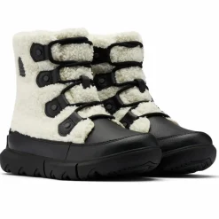 Femme Sorel Boots fourrées imperméables Explorer™ II Joan Cozy blanc/noir