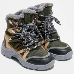 Online Stella McCartney Boots fourrées kaki