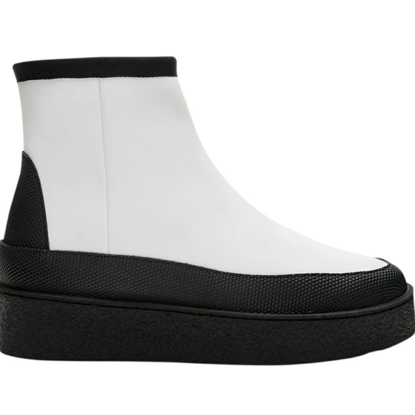 Sale Flattered Boots fourrées Laine en Cuir Aria blanches